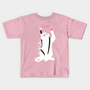 MUSICIAN LOVER CAT ERA Kids T-Shirt